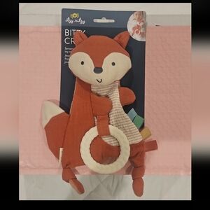 Itzy Ritzy Rust Orange Fox Sensory Teether Toy